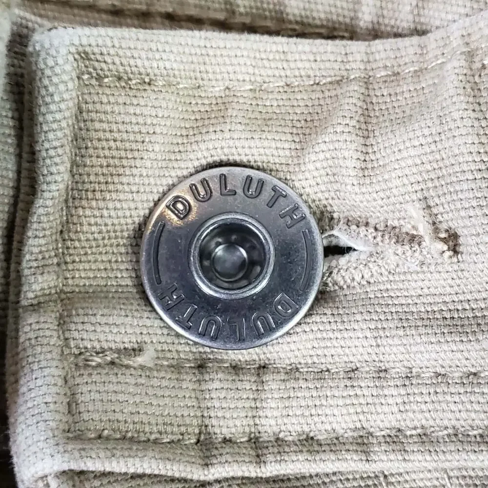 Duluth Trading Co Cargo Shorts Flex Fire Hose Men's Size 40 Khaki Beige Relaxed